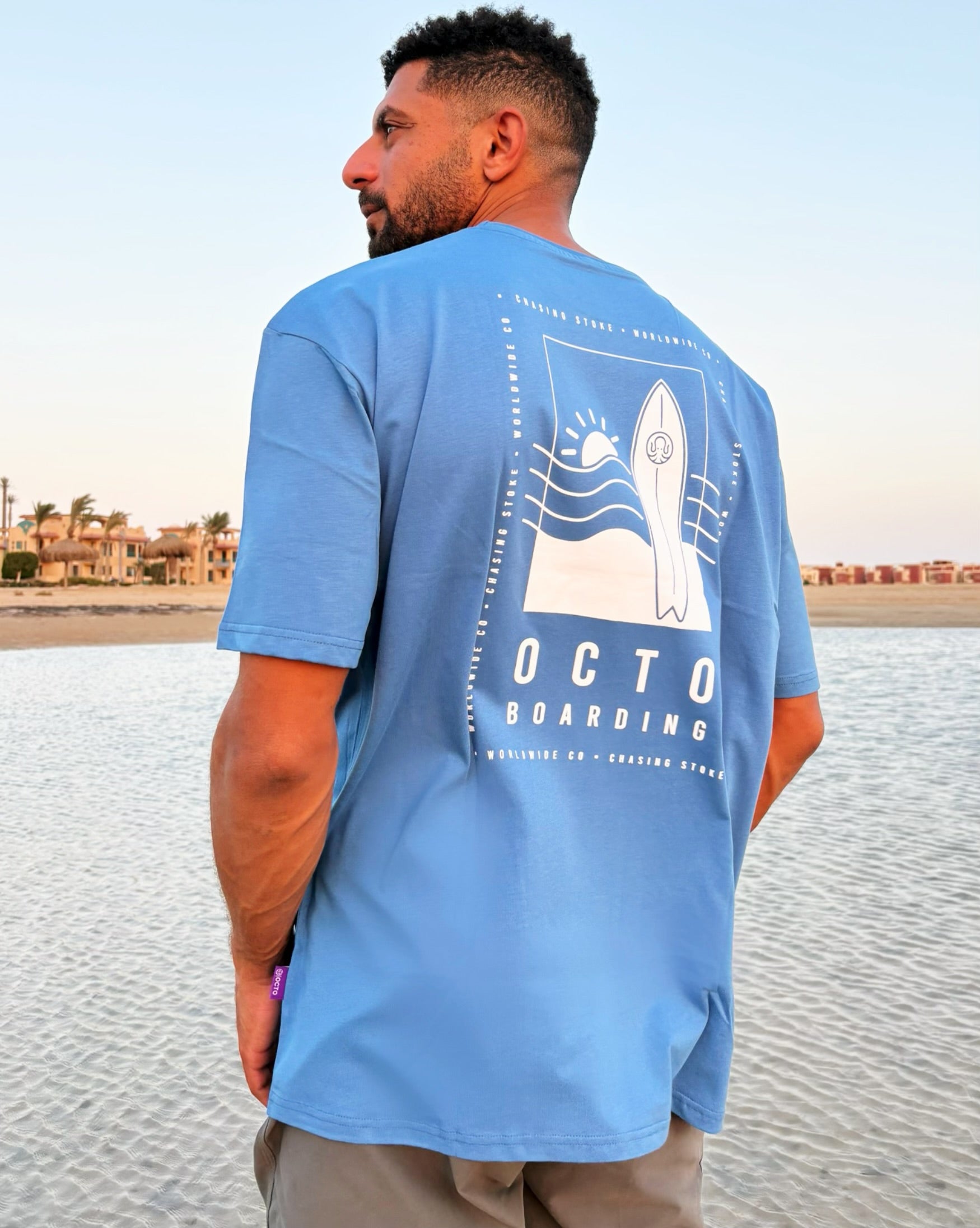 Chasing Stoke Oversized T-Shirt - Blue
