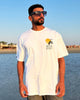 Red Sea Vibes Heavy Jersey Oversized T-Shirt - White