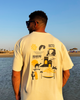 Red Sea Vibes  Heavy Jersey Oversized T-Shirt - Beige