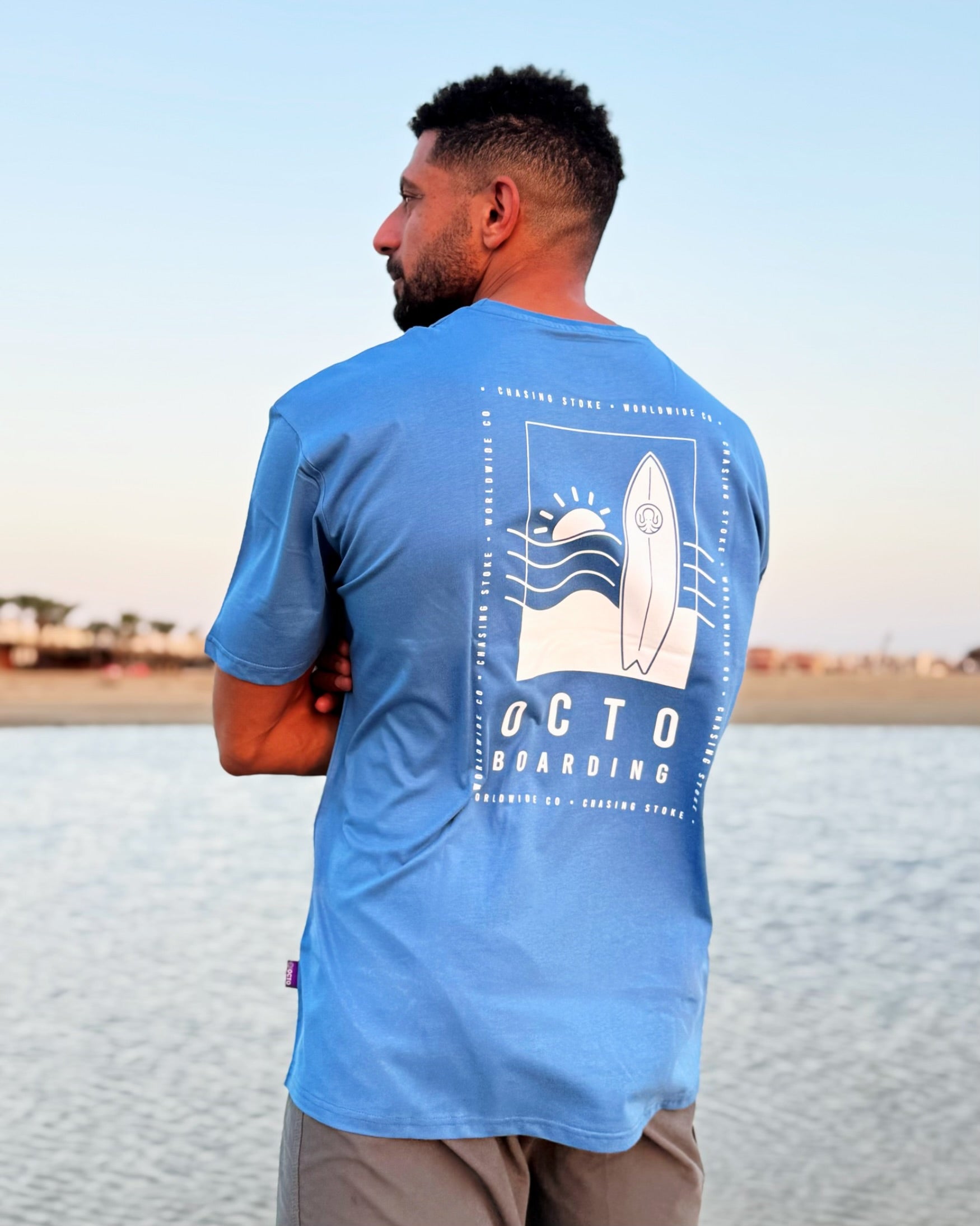 Chasing Stoke Oversized T-Shirt - Blue