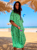 Green - Summer Vibes Microfiber Poncho