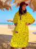 Yellow - Summer Vibes Microfiber Poncho