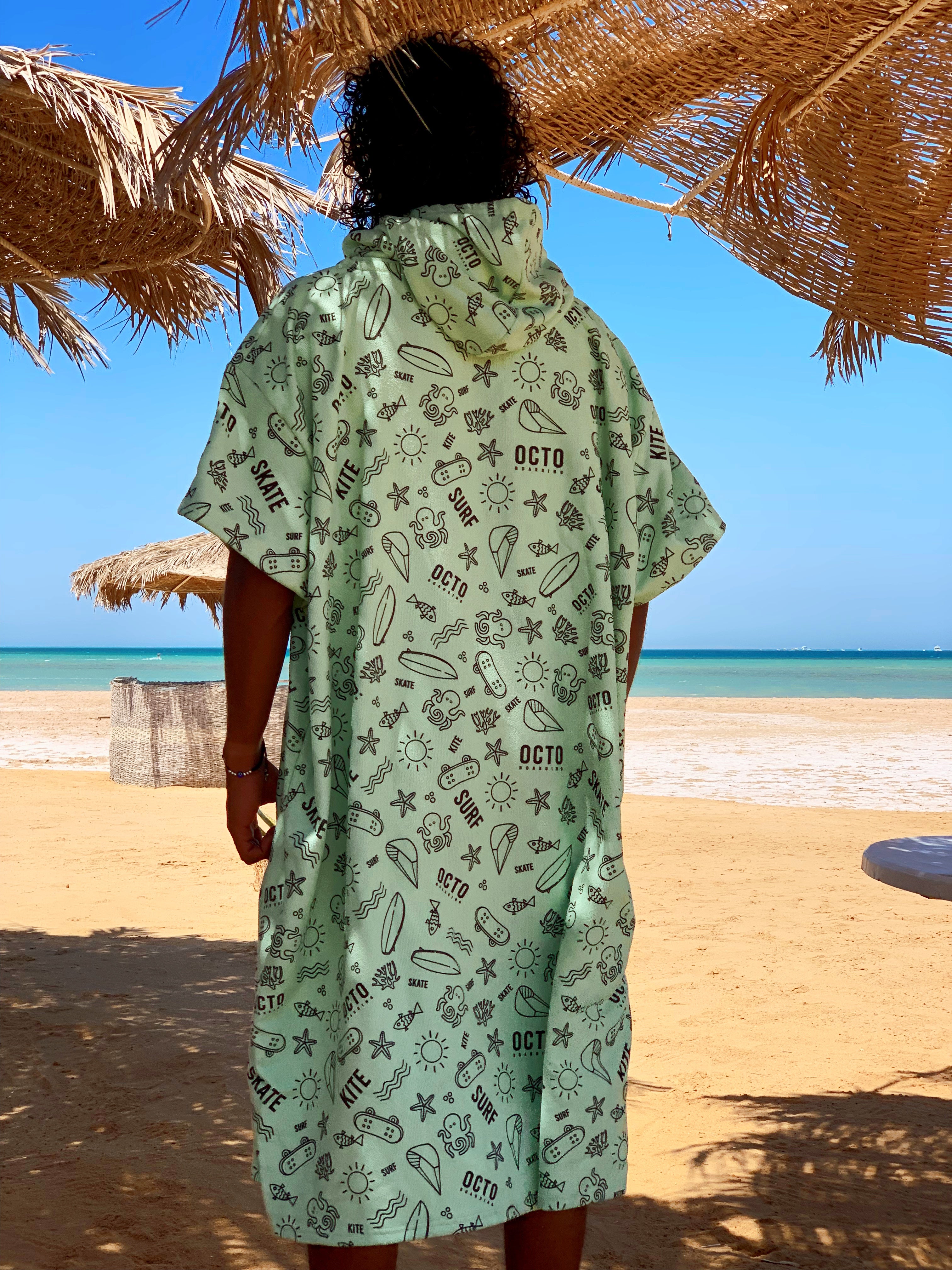 Mint - Summer Vibes Microfiber Poncho