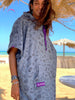 Grey - Summer Vibes Microfiber Poncho