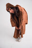 Tawny Brown Winter Kimono