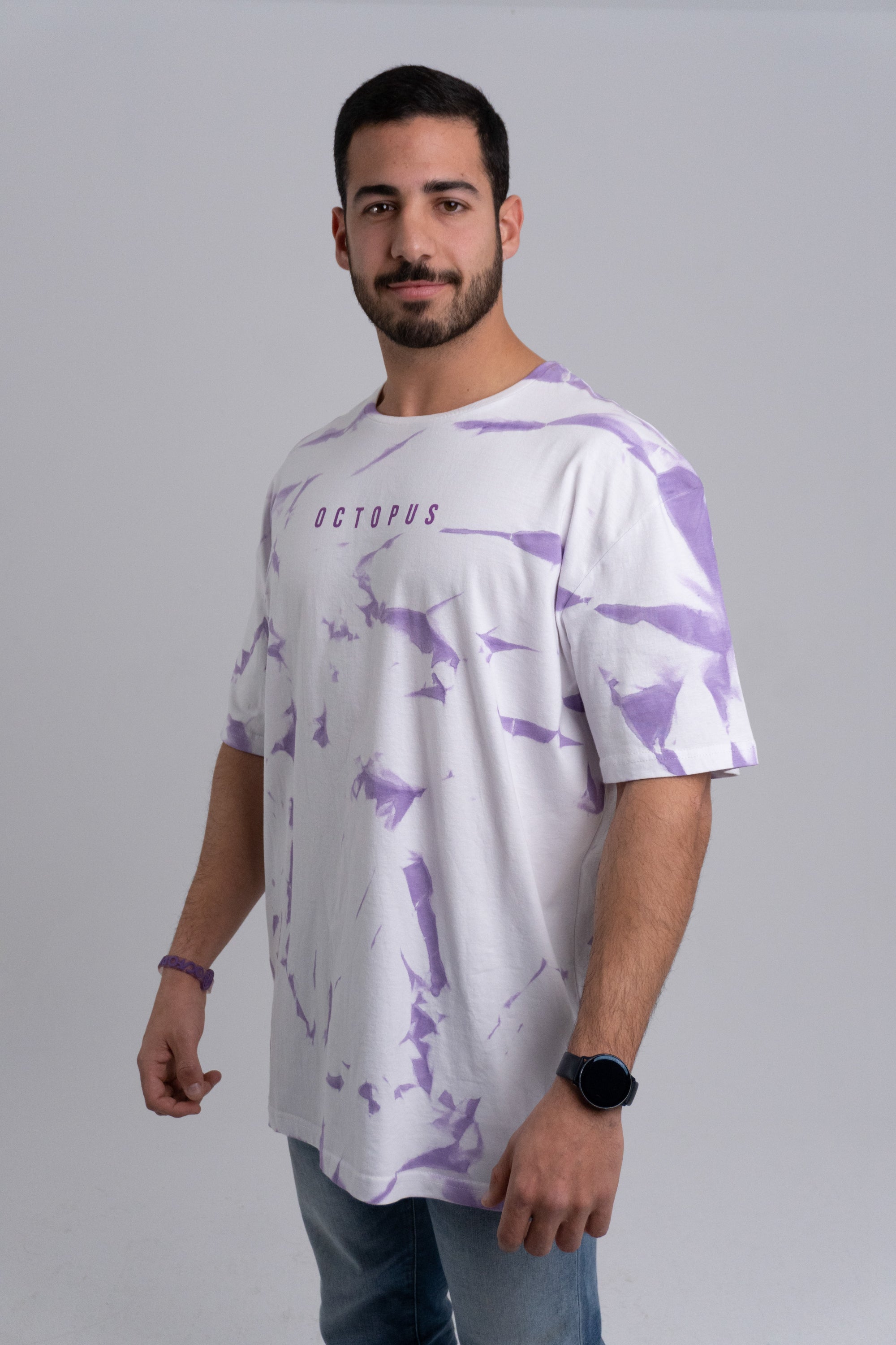 Purple Tie Dye Oversized T-Shirt