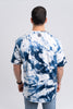 Blue Tie Dye Oversized T-Shirt