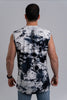 Black Tie Dye Sleeveless Shirt