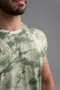 Green Tie Dye Sleeveless Shirt