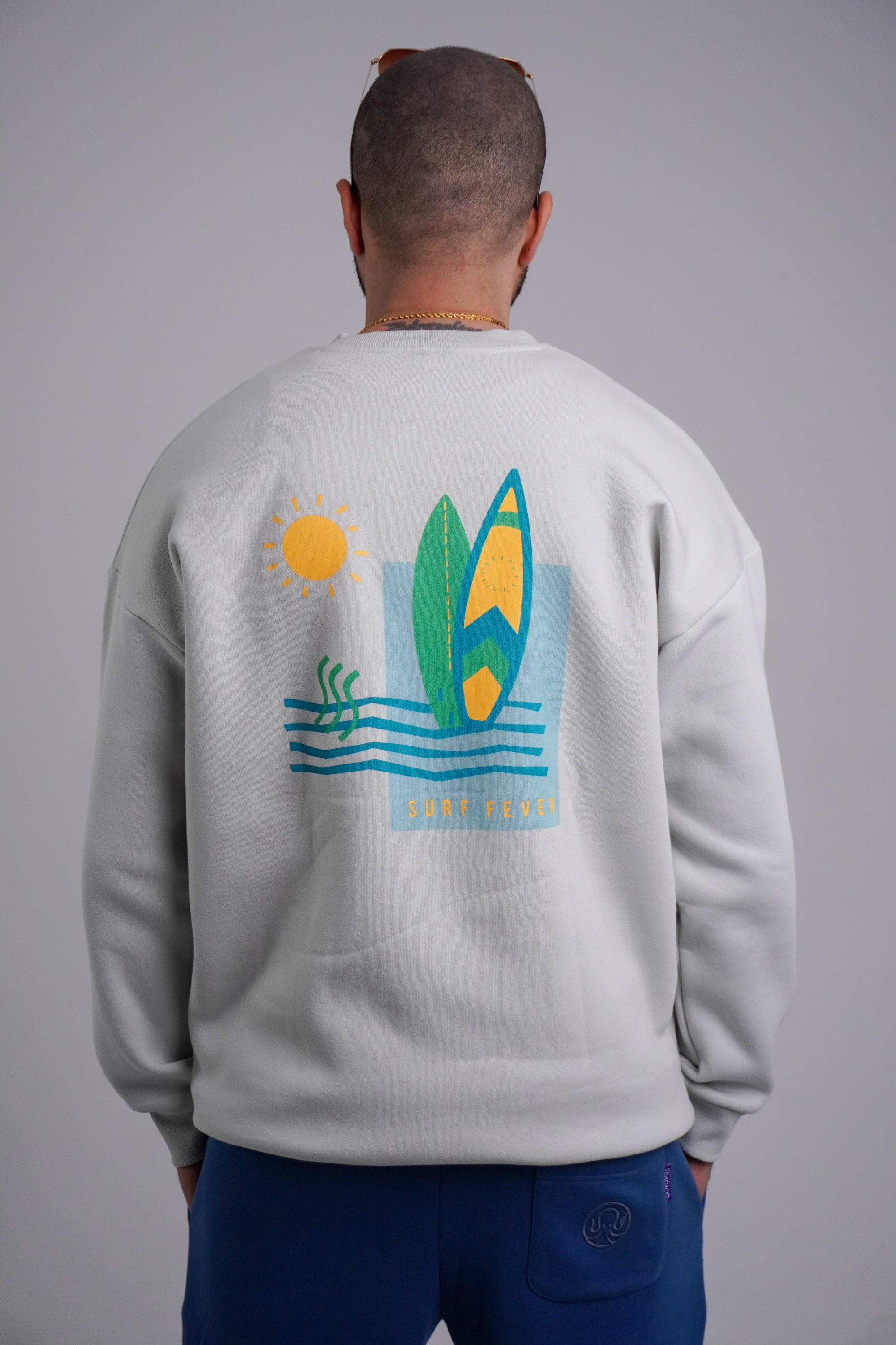 Fog Grey - Surf Fever Sweatshirt