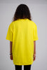 Yellow Embroidered Oversized T-Shirt