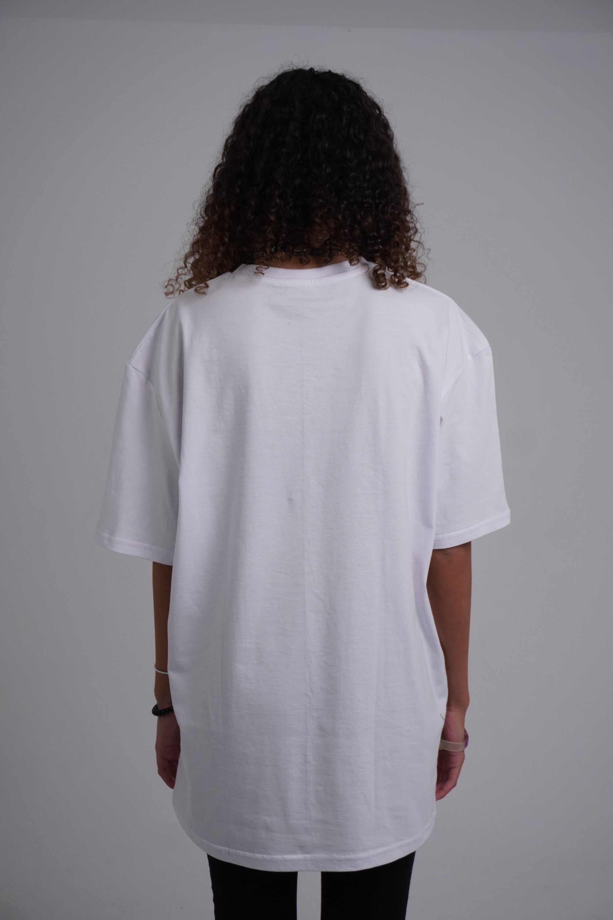 White Embroidered Oversized T-Shirt