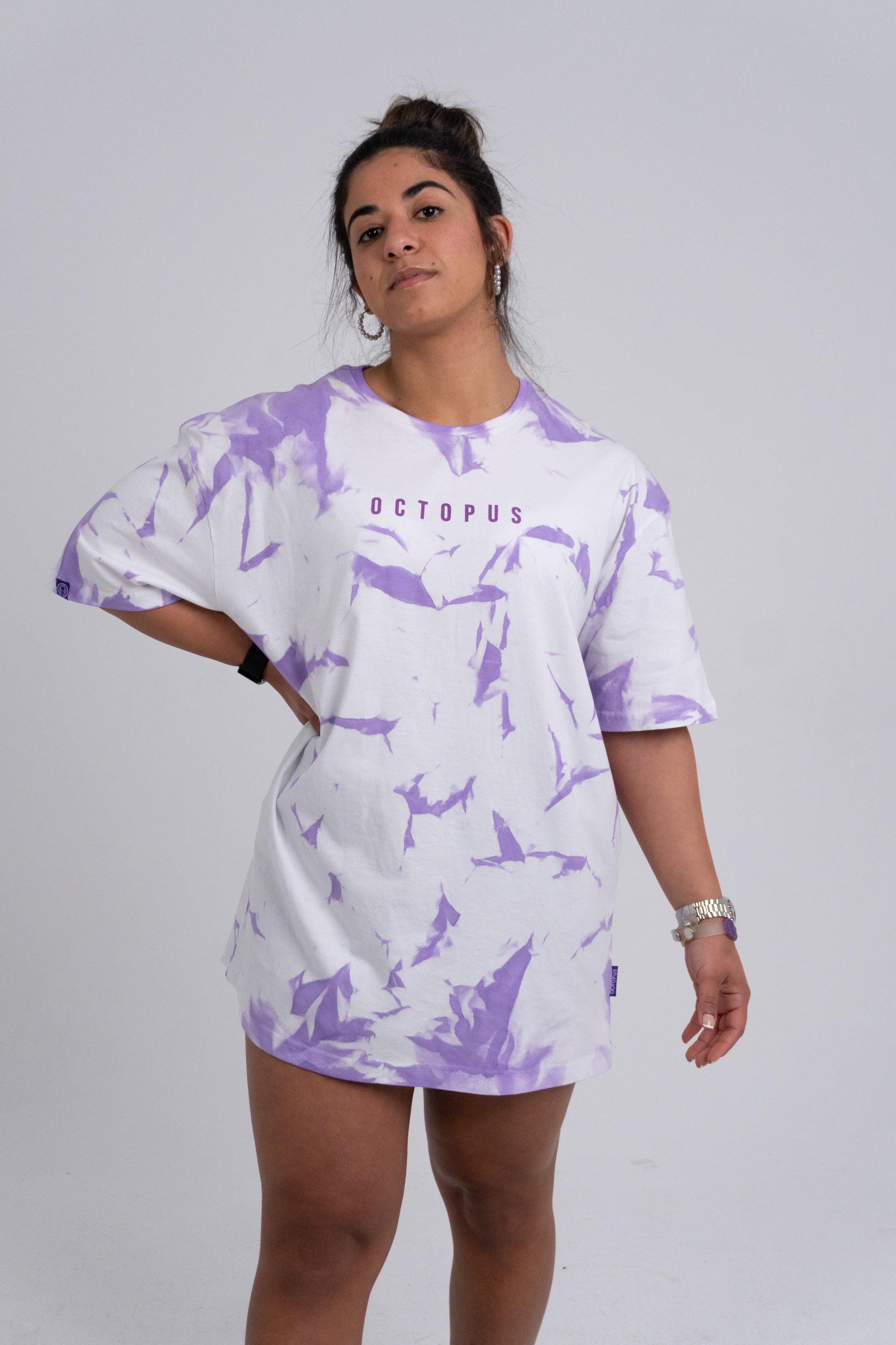 Purple Tie Dye Oversized T-Shirt