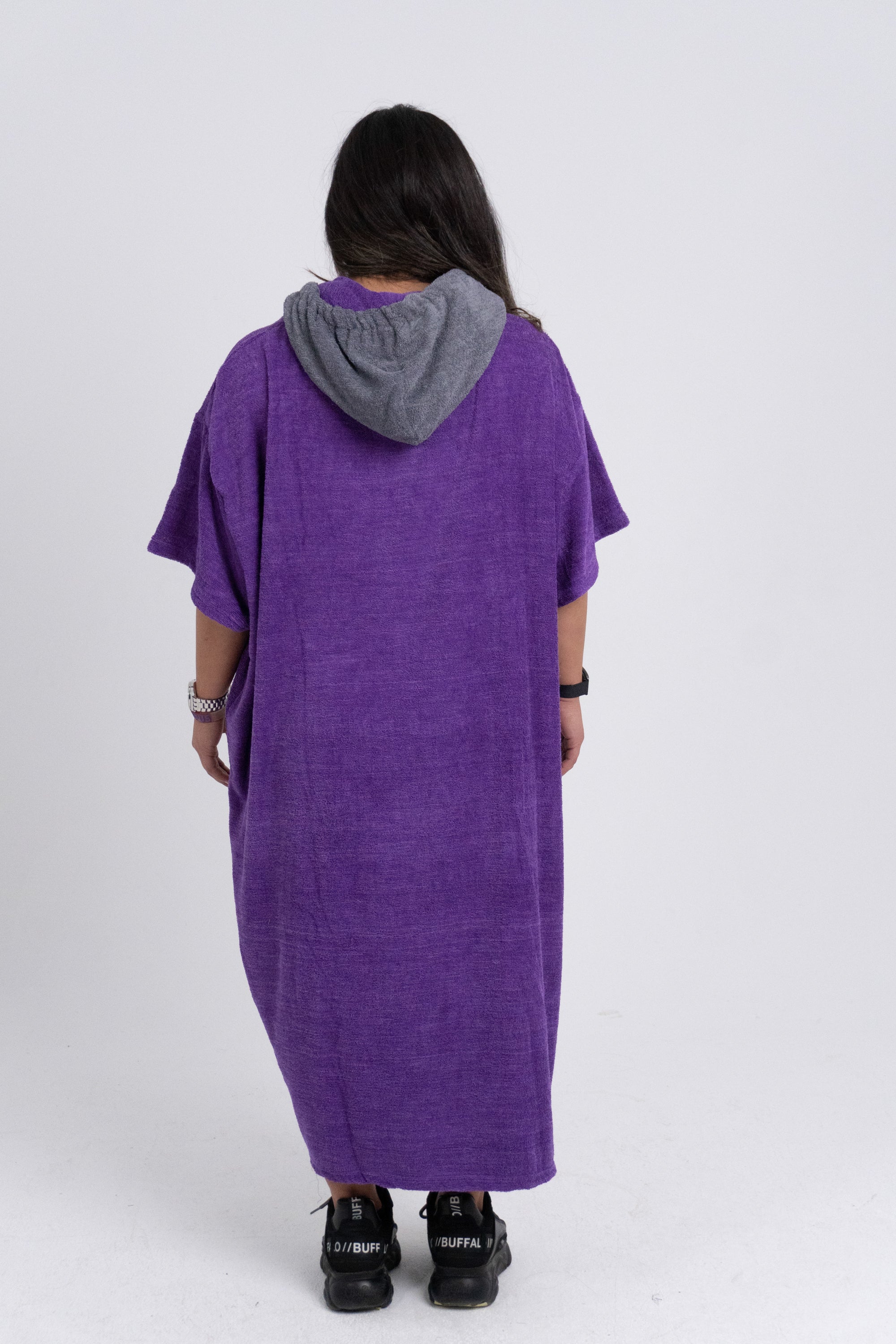 Purple Microfiber Poncho