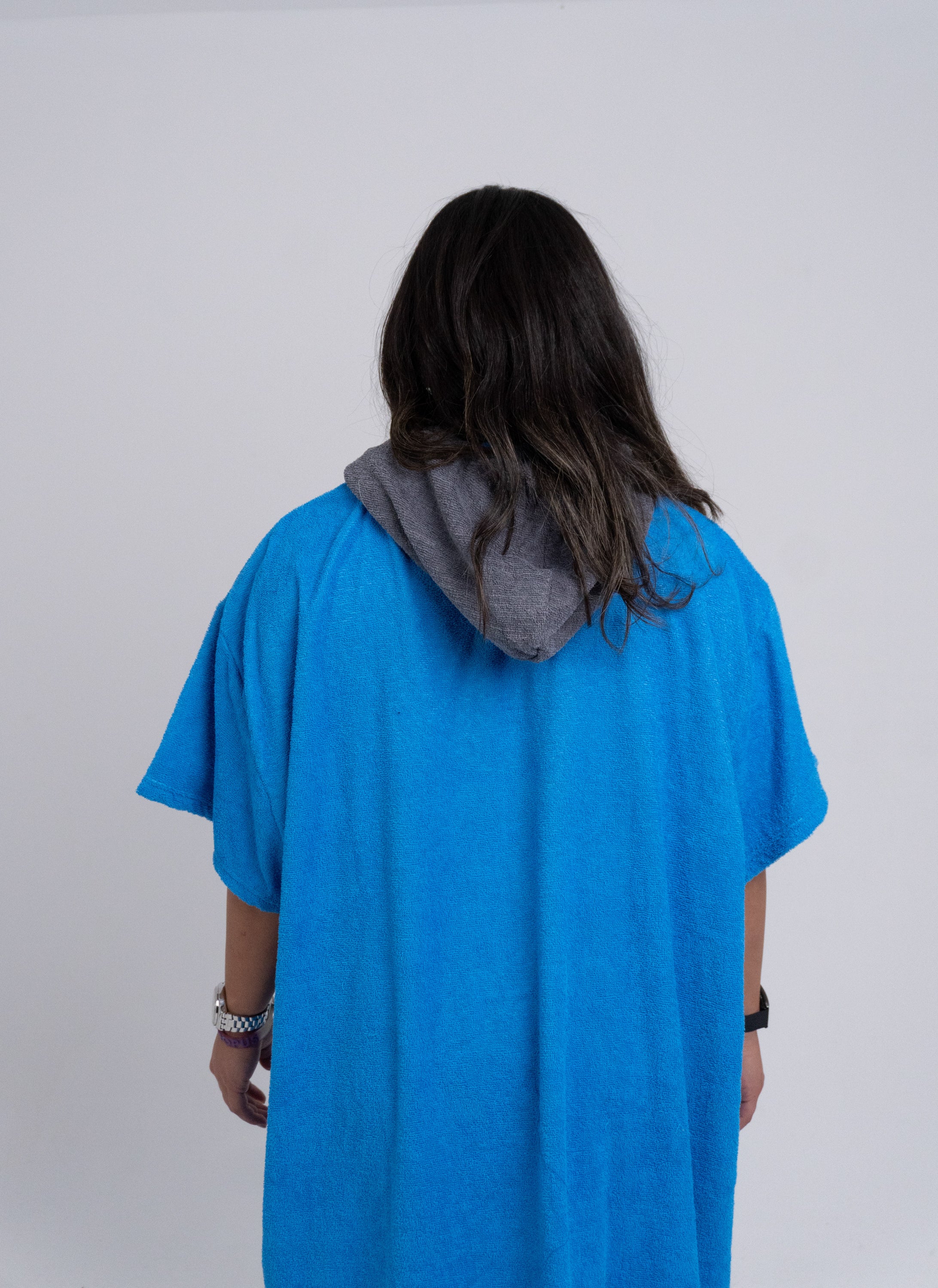 Blue Microfiber Poncho