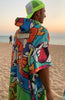 Double-Face Microfiber Printed Poncho